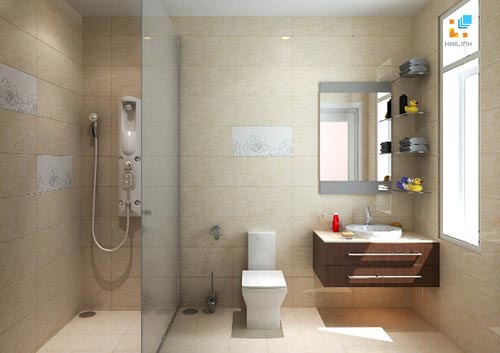 Mẫu thiết kế phòng tắm 3m2