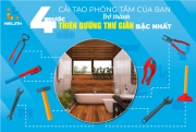 4 bước cải tạo phòng tắm của bạn trở thành thiên đường