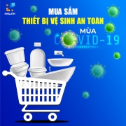 Mua sam thiet bi ve sinh an toan mua Covid 19