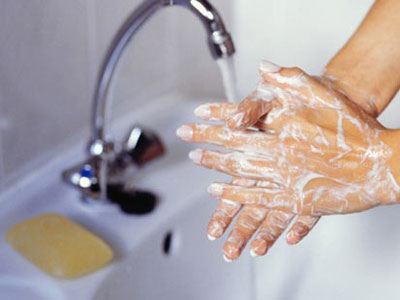 Chú ý rửa tay đúng cách 