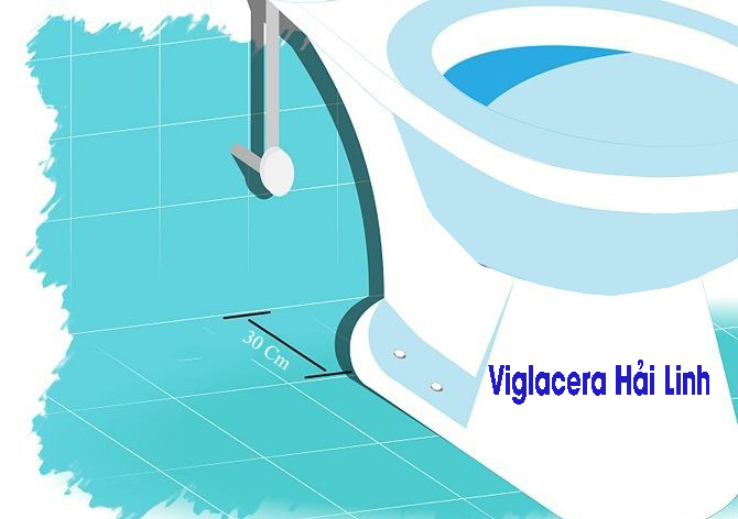 Kích thước lắp đặt bồn cầu Viglacera cần thiết