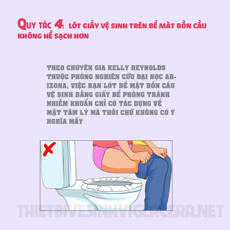 Infographic quy tắc sử dụng nhà vệ sinh Công cộng