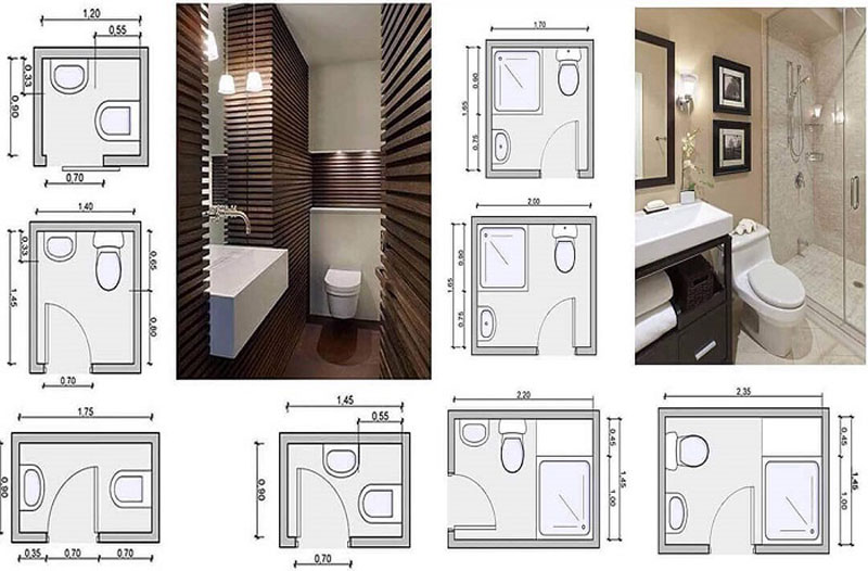 Thiết kế nhà tắm nhỏ bố trí hợp lý, đầy đủ tiện ích