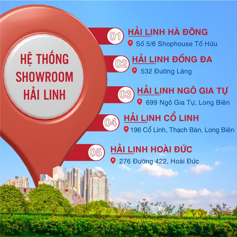 He thong showroom Hai Linh