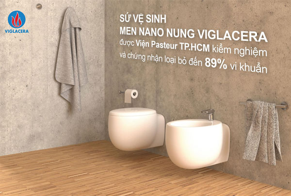 Sức mạnh phòng tắm với sứ vệ sinh viglacera