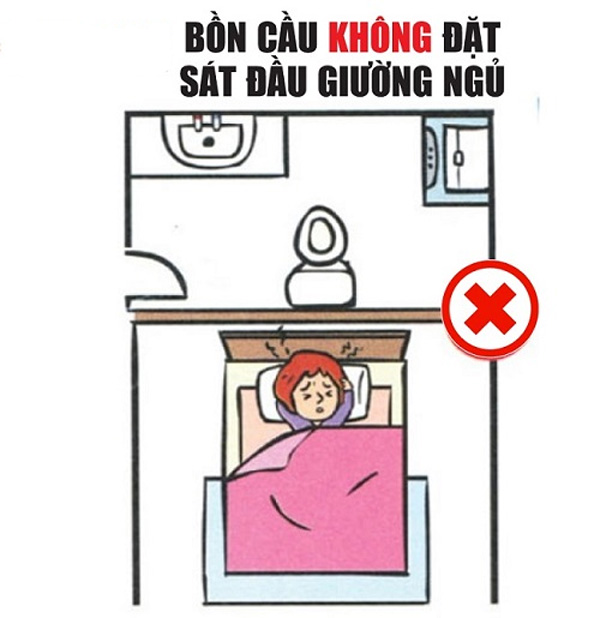 Khong dat bon cau sat giuong ngu